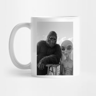 Bigfoot and Alien Summer Time Mug